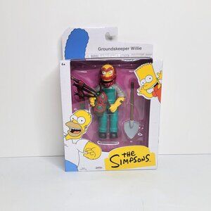 Groundskeeper Willie The Simpsons Jakks 5 in Action Figure - NEW SEALED BOX